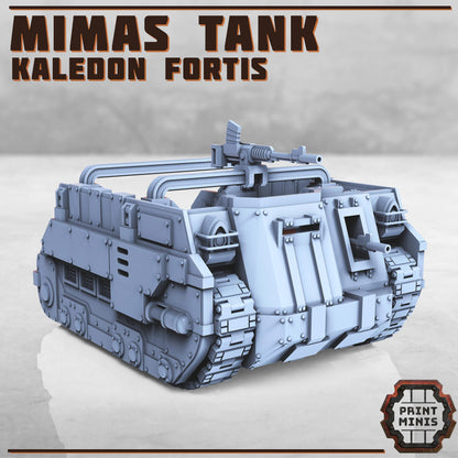 Mimas Tank - Troop Carrier & Heavy Armour - Kaledon Fortis Army, Sci-Fi Space Militia Soldiers by Print Minis