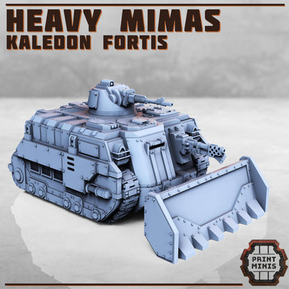 Mimas Tank - Troop Carrier & Heavy Armour - Kaledon Fortis Army, Sci-Fi Space Militia Soldiers by Print Minis