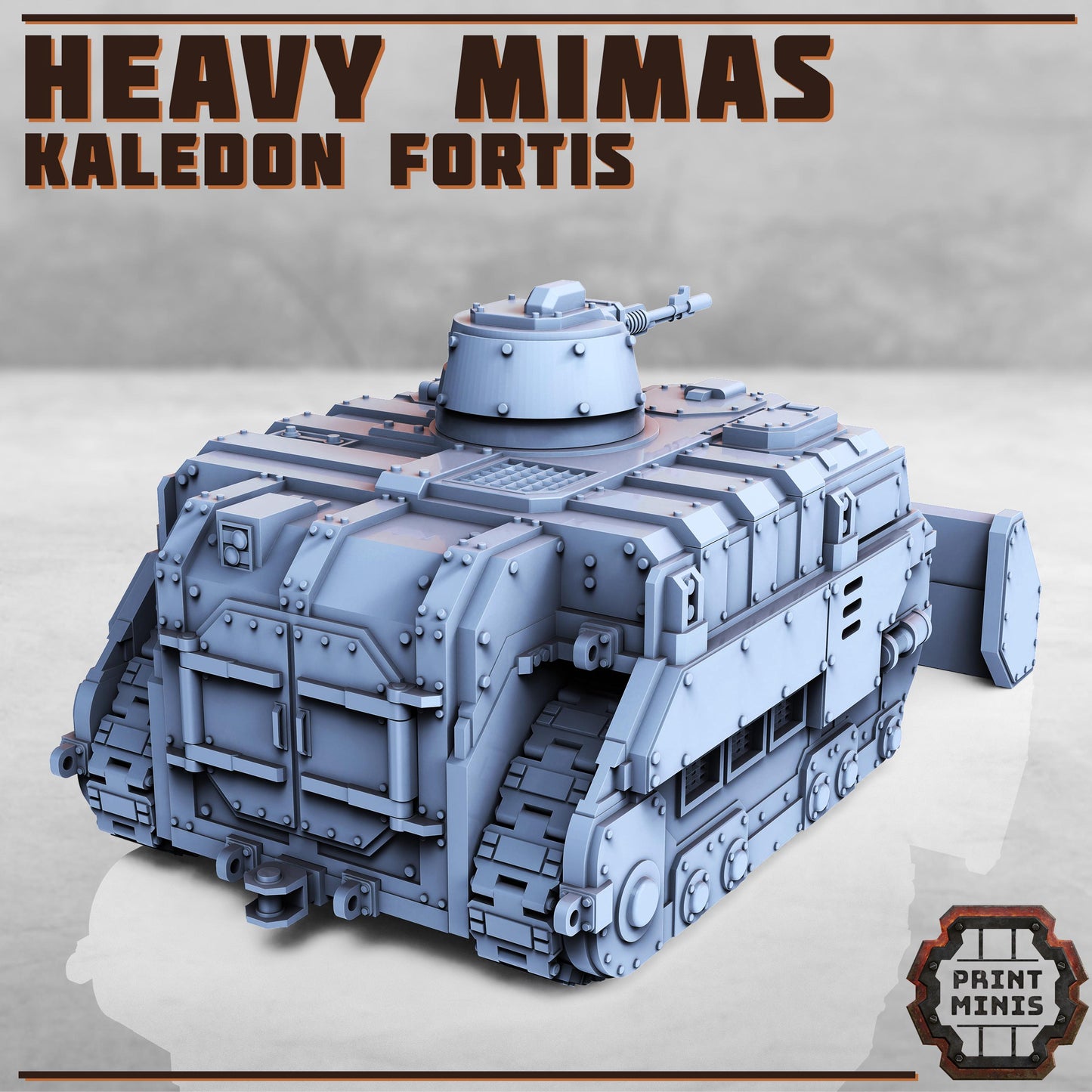 Mimas Tank – Sci-Fi Troop Carrier, 3D Printed Miniature