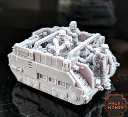 Mimas Tank - Troop Carrier & Heavy Armour - Kaledon Fortis Army, Sci-Fi Space Militia Soldiers by Print Minis