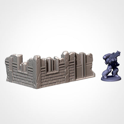 Modular CITY CLASSIC RUINS set Txarli Factory Ruined Building Terrain Cityscape Set, Perfect for Tabletop Wargames