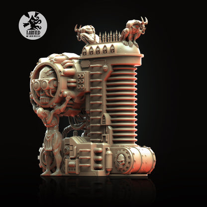 Plasma Generator, Imperial Industrial Terrain Features Sculpted by Tainted Windmill for Wargames set in the Grimdark Future