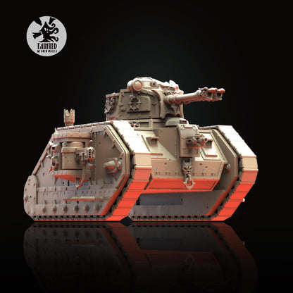 Blood Legion Light Tank, Chaos Space Marine Transport Vehicle Sculpted by Tainted Windmill for Wargames set in the Grimdark Future