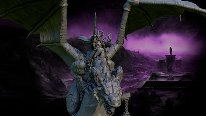 Dark Elves Warlord, Modular Dark Elven miniatures by Landor Miniatures! Dark Elves for Fantasy Wargames