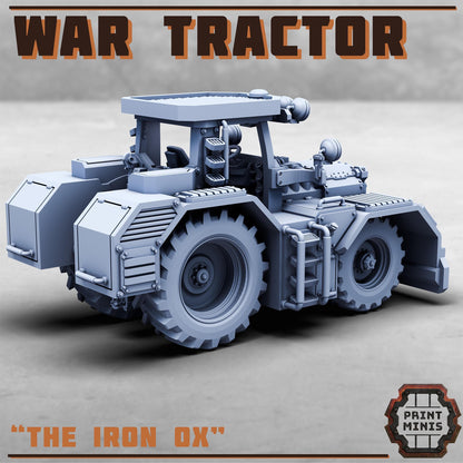 The War Tractor - Repurposed Industrial War Machine - Sci-Fi Space Industrial Vehicle by Print Minis