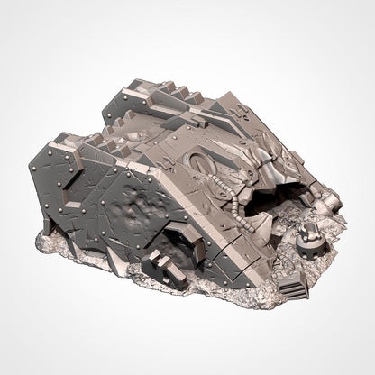 Modular CRASHED TANKS Txarli Factory Sci-Fi modular Wreckage Set, Perfect for Tabletop Wargames