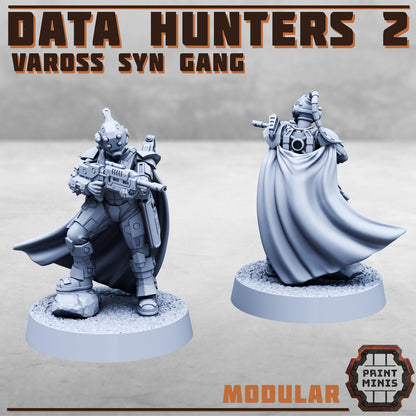 Data Hunters 2 - Vaross Syn Gang -  Sci-Fi Grimdark Tech Hunter Mercenaries by Print Minis