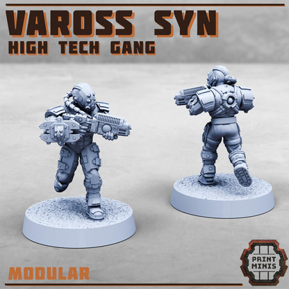 Vaross Syn - High Tech Gang - Vaross Syn Gang -  Sci-Fi Grimdark Tech Hunter Mercenaries by Print Minis