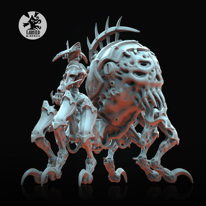 Void Web Countess, Chaotic Daemonic Monopose Miniatures Sculpted by Tainted Windmill for Wargames set in the Grimdark Future