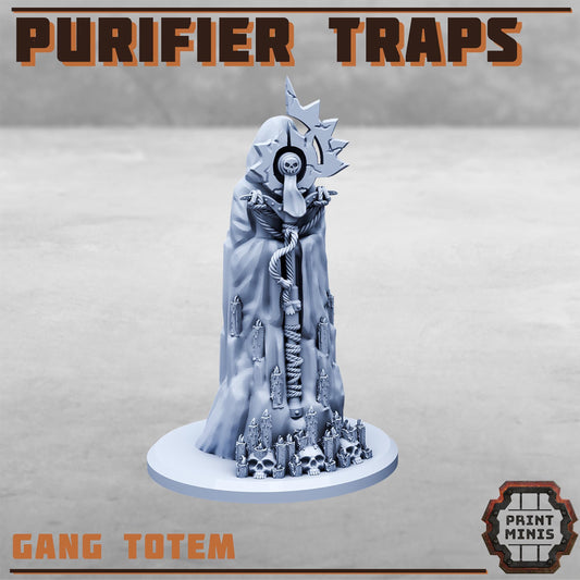 The Purifier Gang Traps - Sci-Fi Grimdark City Skirmish Warfare Purifier Mercenaries by Print Minis