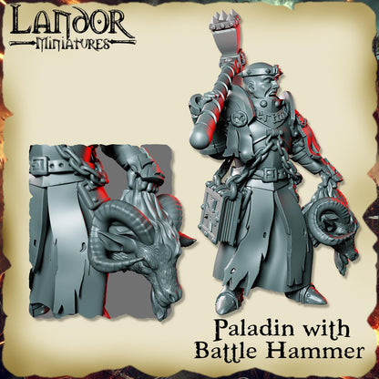 Paladin with Battle Hammer, Modular Imperial miniatures by Landor Miniatures!