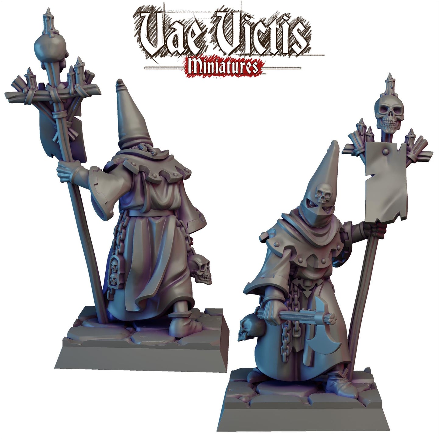 Ruined City Cultists,Fantasy Miniatures by Vae Victis, perfect for Fantasy Wargames and RPGs