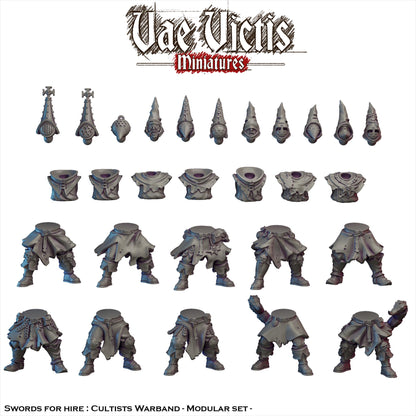 Ruined City Cultists,Fantasy Miniatures by Vae Victis, perfect for Fantasy Wargames and RPGs