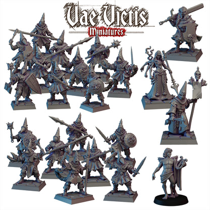 Ruined City Cultists,Fantasy Miniatures by Vae Victis, perfect for Fantasy Wargames and RPGs