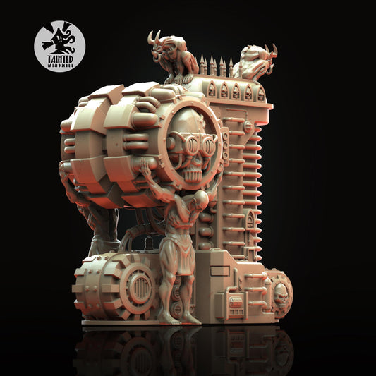 Plasma Generator, Imperial Industrial Terrain Features Sculpted by Tainted Windmill for Wargames set in the Grimdark Future