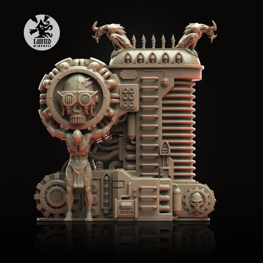 Plasma Generator, Imperial Industrial Terrain Features Sculpted by Tainted Windmill for Wargames set in the Grimdark Future