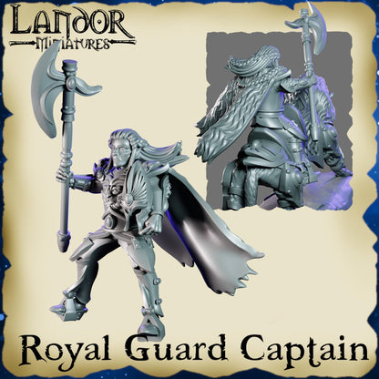 Royal Guard Captain, Modular High Elven miniatures by Landor Miniatures! High Elves for Fantasy Wargames