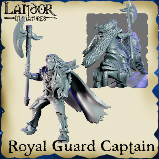 Royal Guard Captain, Modular High Elven miniatures by Landor Miniatures! High Elves for Fantasy Wargames