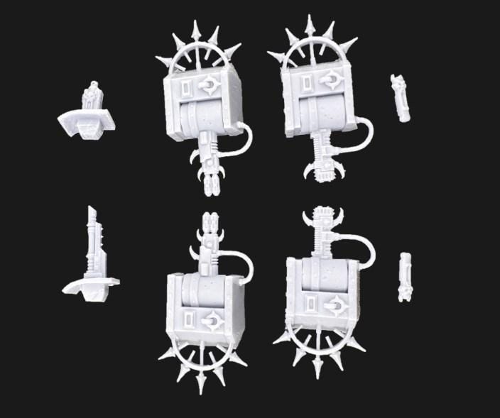 Blood Legion Light Tank, Chaos Space Marine Transport Vehicle Sculpted by Tainted Windmill for Wargames set in the Grimdark Future