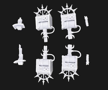 Blood Legion Light Tank, Chaos Space Marine Transport Vehicle Sculpted by Tainted Windmill for Wargames set in the Grimdark Future