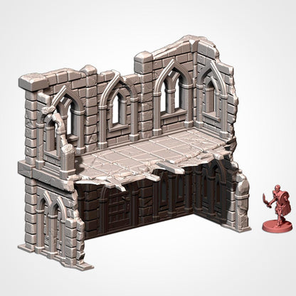 Modular MIDDLE EARTH TOWN terrain by Txarli Factory Fantasy Terrain Ruined City, Perfect for Tabletop Wargames