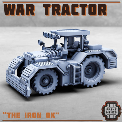 The War Tractor - Repurposed Industrial War Machine - Sci-Fi Space Industrial Vehicle by Print Minis