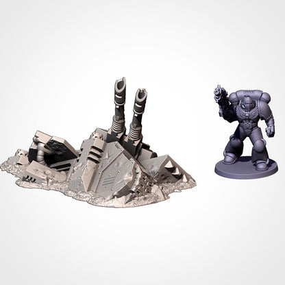 Modular CRASHED TANKS Txarli Factory Sci-Fi modular Wreckage Set, Perfect for Tabletop Wargames