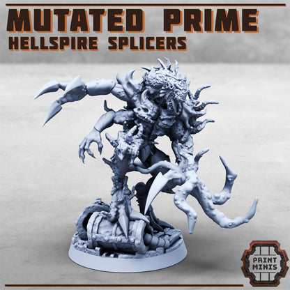 Mutated Prime - Hellspire Splicers -  Sci-Fi Grimdark Splicers by Print Minis