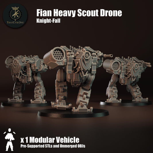 Fian Heavy Scout Drone, Imperial Guard, monopose Sci-Fi warriors by ThatEvilOne, Sci-fi Wargames Guard Proxy