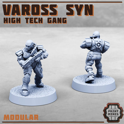 Vaross Syn - High Tech Gang - Vaross Syn Gang -  Sci-Fi Grimdark Tech Hunter Mercenaries by Print Minis