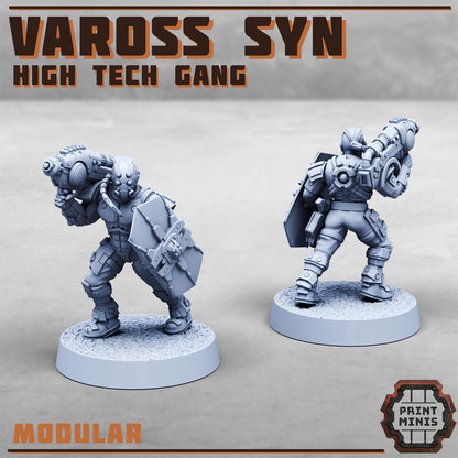 Vaross Syn - High Tech Gang - Vaross Syn Gang -  Sci-Fi Grimdark Tech Hunter Mercenaries by Print Minis