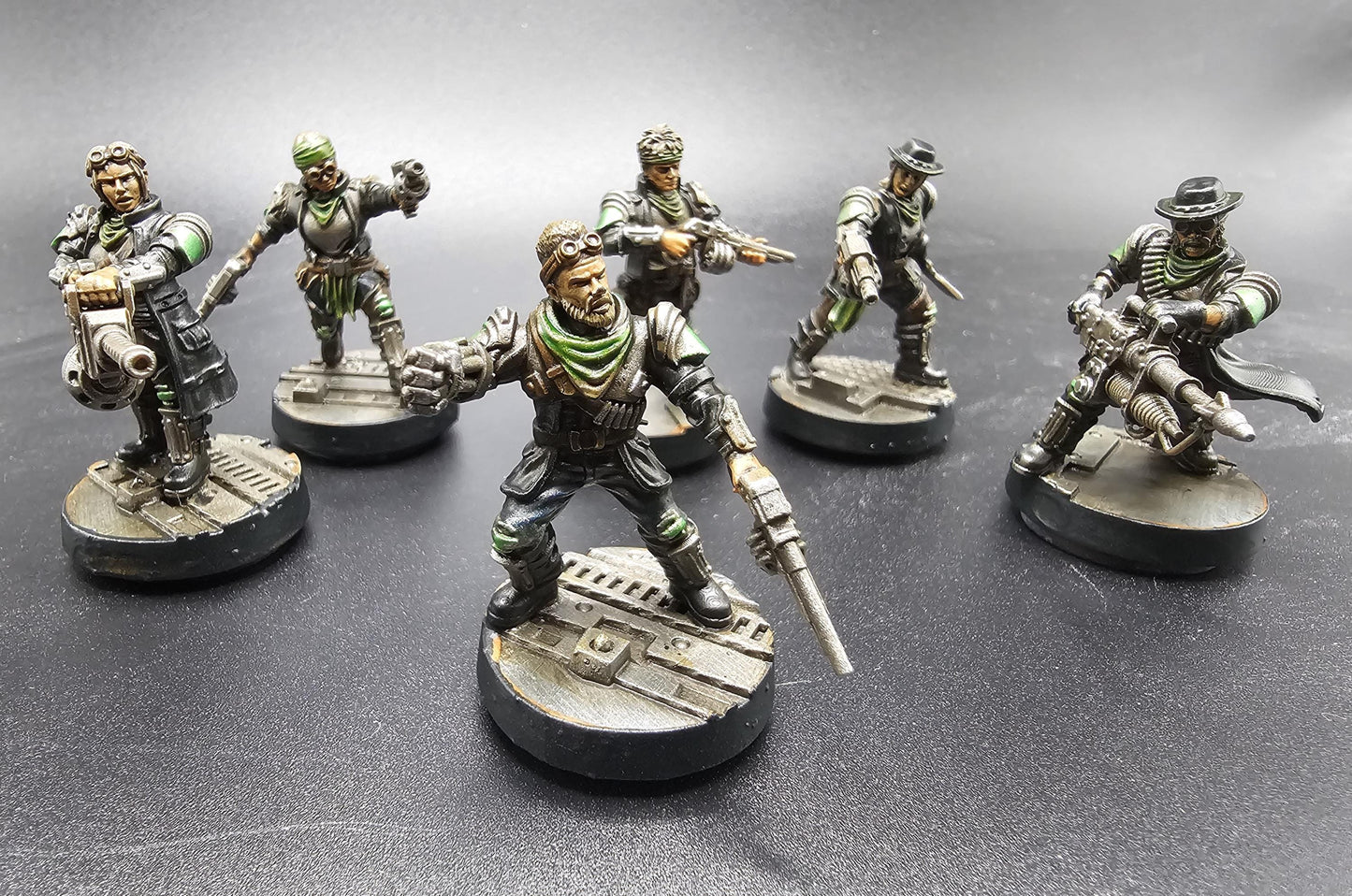Iron Brawlers Gang -  Sci-Fi Grimdark Miner Gang Mercenaries by Print Minis