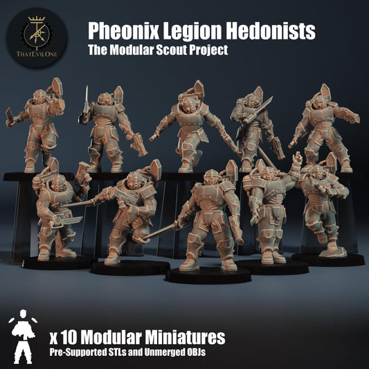 Modular Scout Phoenix Legion Hedonists, Modular Sci-Fi warriors by ThatEvilOne