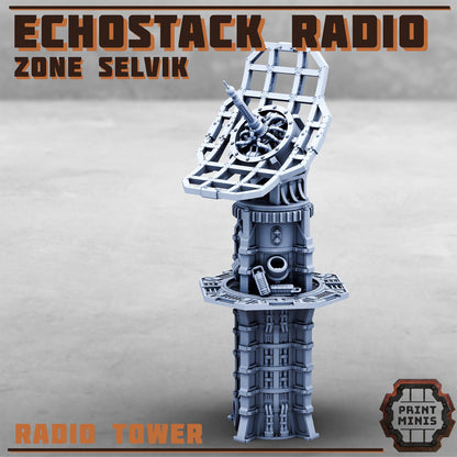Echostack Radio - Zone Selvik - Sci-Fi Space Industrial Terrain by Print Minis