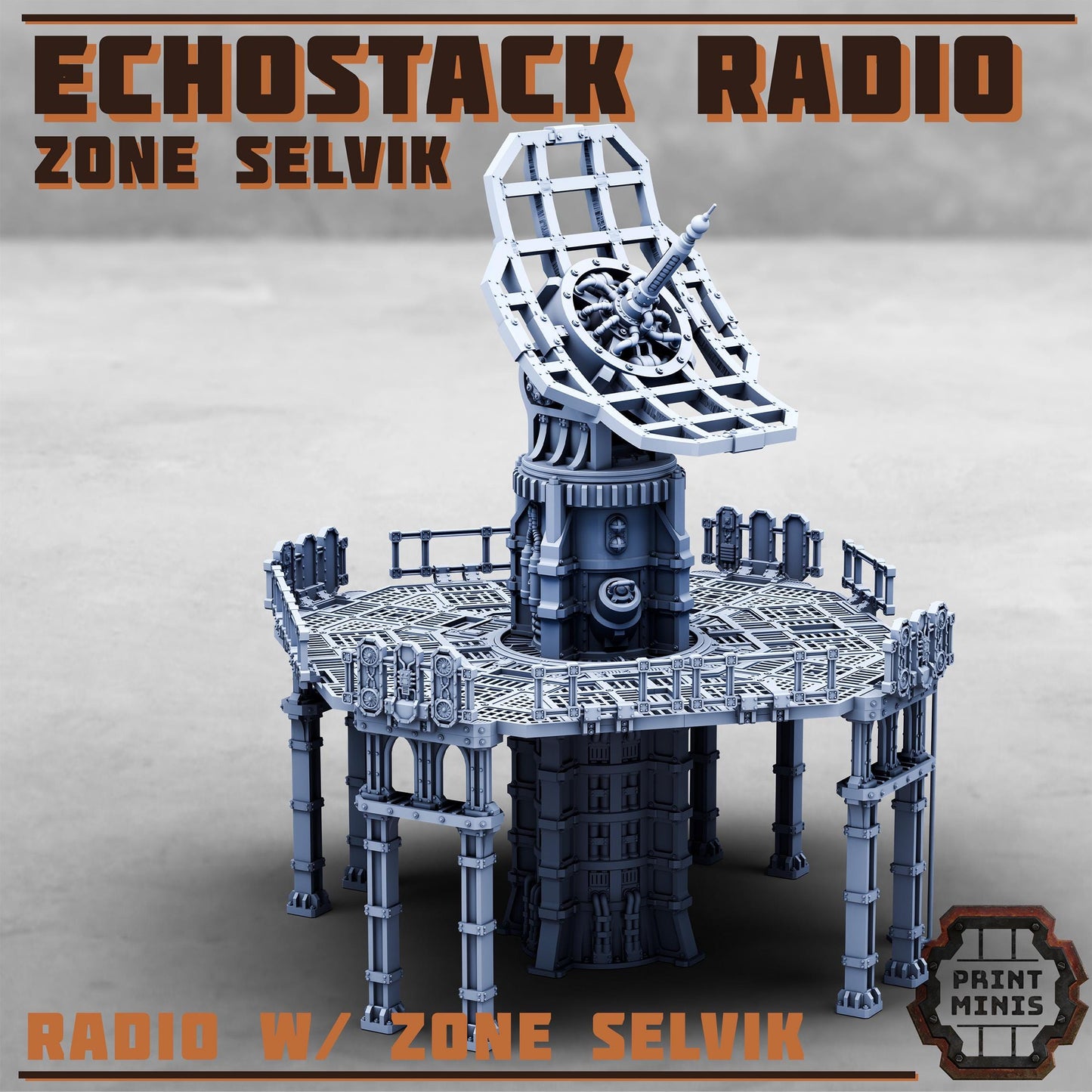 Echostack Radio - Zone Selvik - Sci-Fi Space Industrial Terrain by Print Minis