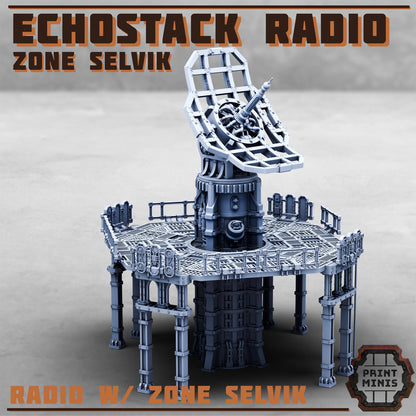 Echostack Radio - Zone Selvik - Sci-Fi Space Industrial Terrain by Print Minis
