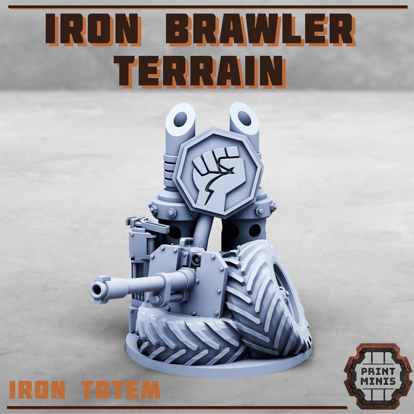 Iron Brawler Gang Traps -  Sci-Fi Grimdark City Skirmish Warfare Mercenaries by Print Minis