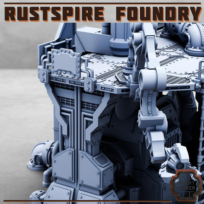 Rustspire Foundry - Sci-Fi Space Industrial Terrain by Print Minis