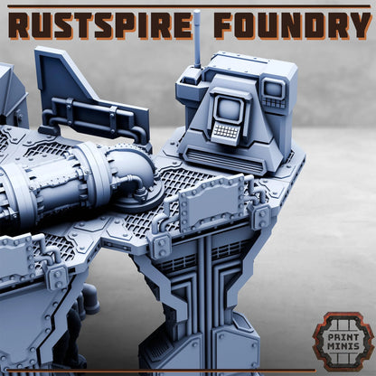 Rustspire Foundry - Sci-Fi Space Industrial Terrain by Print Minis