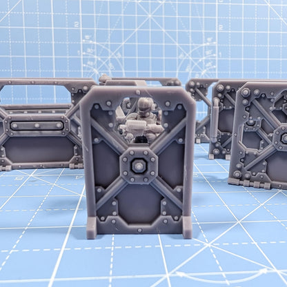 Gang Barricades - Sci-Fi City Skirmish Wargaming Terrain by Print Minis