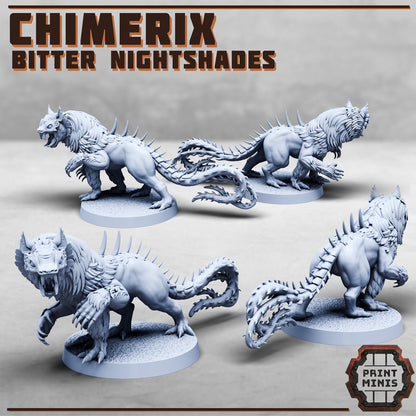 Chimerix - Bitter Nightshades -  Sci-Fi Grimdark City Skirmish Warfare Female Mercenaries by Print Minis