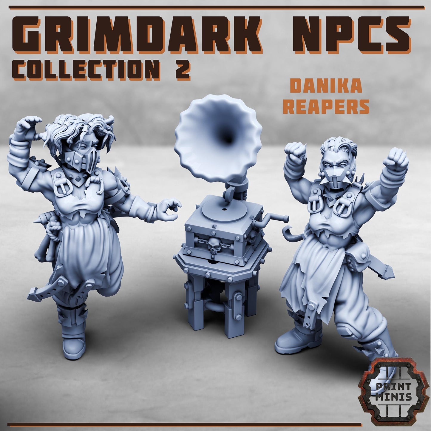 Grimdark NPCs Kit 2.0 -  Sci-Fi Grimdark Civilians by Print Minis