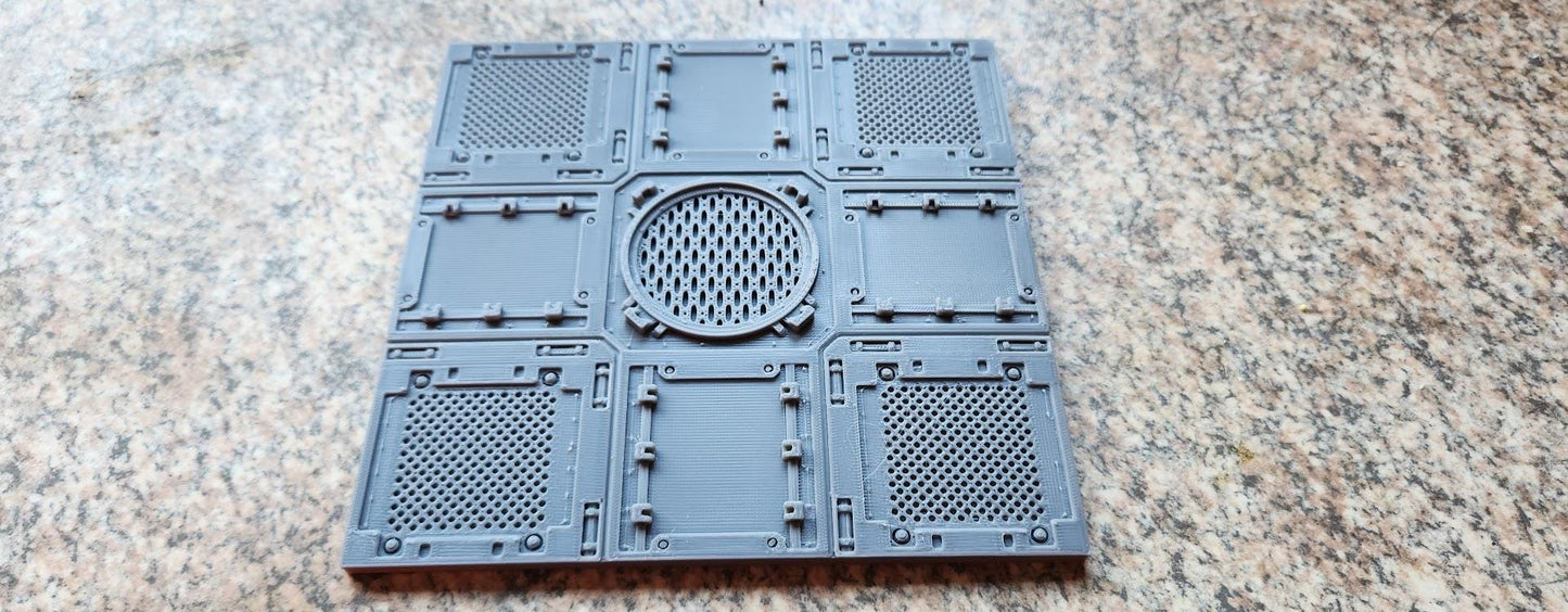 Risor District Floors - Sci-Fi City Skirmish Wargaming Terrain by Print Minis