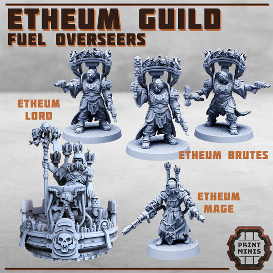 Etheum Fuel Guild - Ultimate Kit- Sci-Fi Grimdark Tax Collector Mercenaries by Print Minis