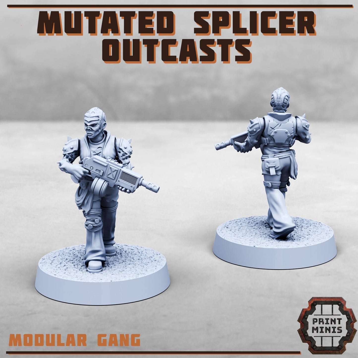 Mutated Splicer Outcast Gang -  Sci-Fi Grimdark Splicers by Print Minis