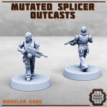 Mutated Splicer Outcast Gang -  Sci-Fi Grimdark Splicers by Print Minis