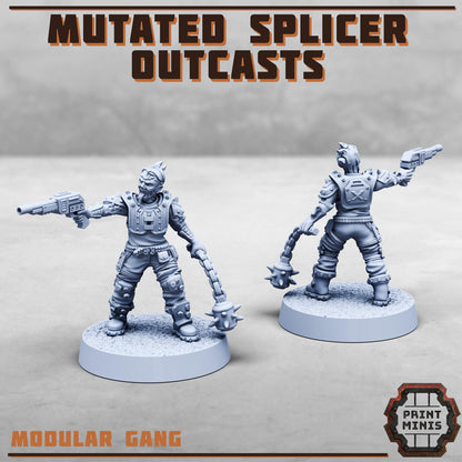 Mutated Splicer Outcast Gang -  Sci-Fi Grimdark Splicers by Print Minis
