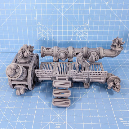 Mushroom Pipe Farm - Sci-Fi Space Industrial Terrain by Print Minis