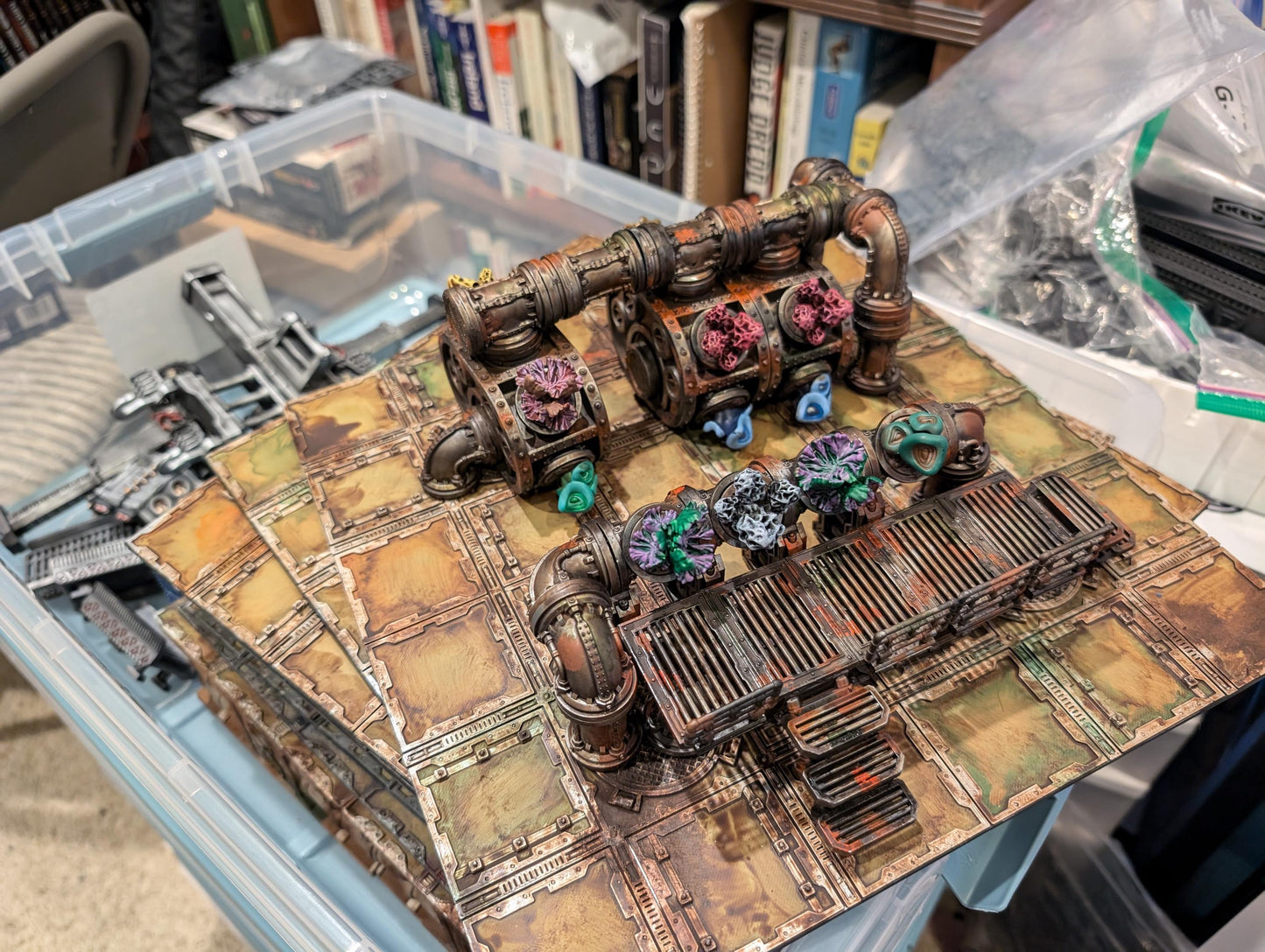 Mushroom Pipe Farm - Sci-Fi Space Industrial Terrain by Print Minis