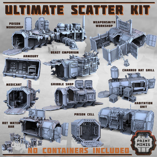 Ultimate Container SCATTER Kit - Sci-Fi Space Industrial Terrain by Print Minis